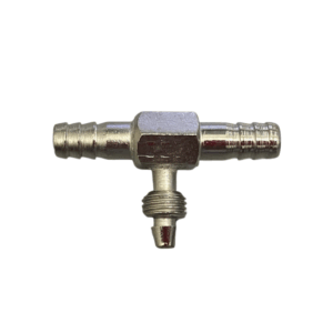 C59A – Conexão em “T” – Ø8,0mm x Ø3,3mm x Ø8,0mm (Espigão x Rosca x Espigão)