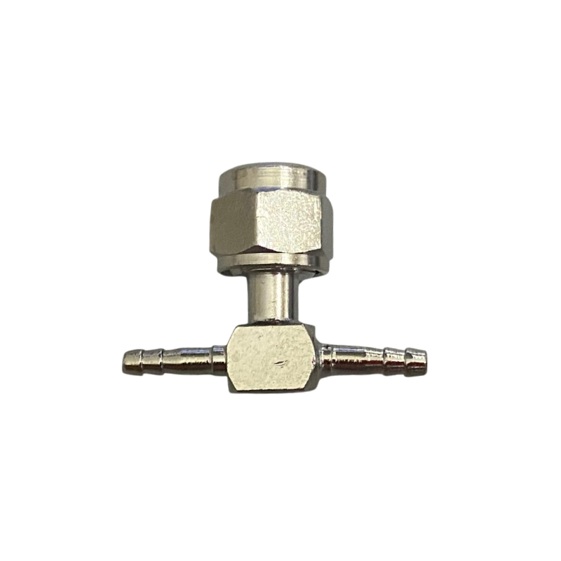 C59C - Conexão em “T” – Ø2,4mm x Ø3,3mm x Ø2,4mm (Espigão x Rosca x Espigão) - Imagem 3
