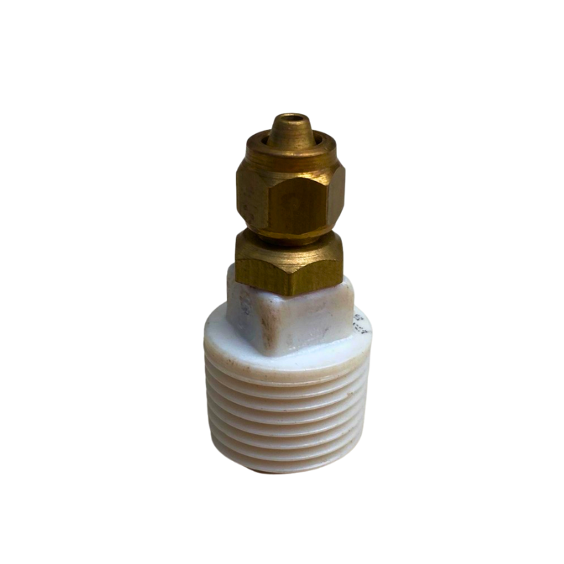 C93A - Conexão de Entrada de Água em PVC – Rosca 1/2" (para Mangueira Ø3,3 mm – Ligação Geral)
